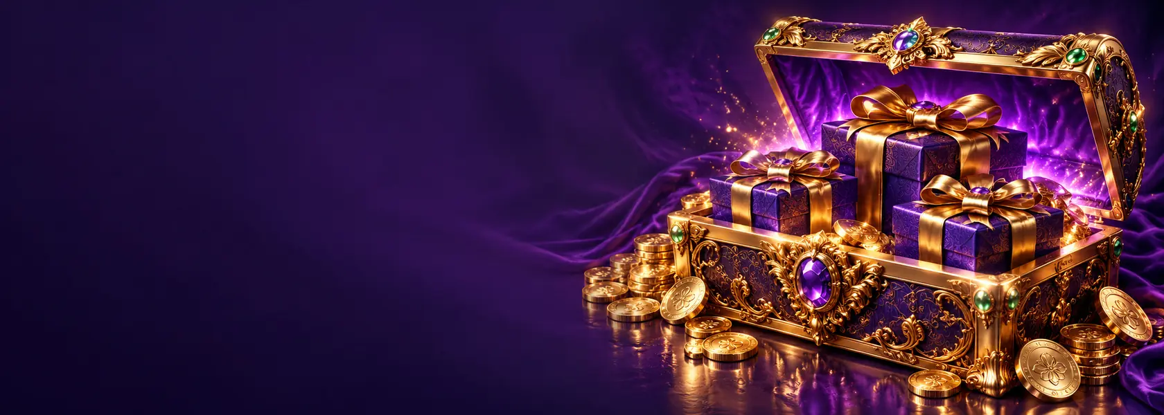 Playfina Casino Schatztruhe und Geschenke